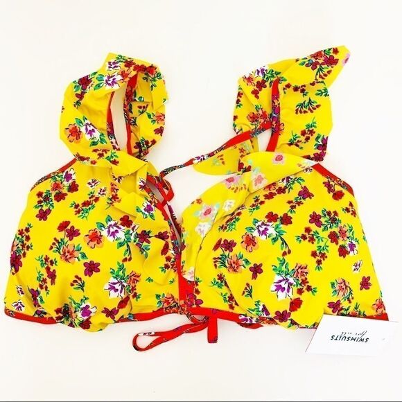 Prodigy Burgeon Ruffle Bikini Top, Ditsy Daisy, 22 - Picture 4 of 9